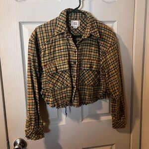 BDG cropped flannel
